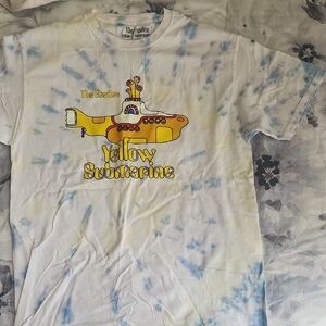 The Beatles Yellow Submarine Tie-Dye Oversized Tee